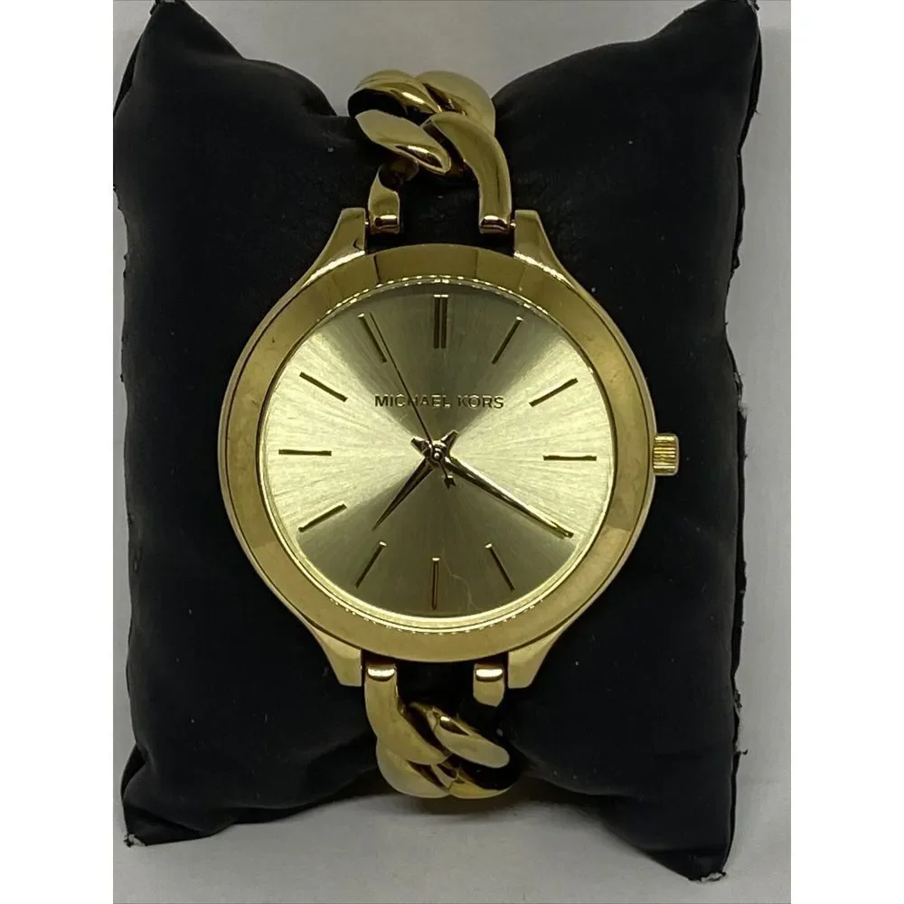 Michael Kors Slim Runway MK3222 Women's Stainless Steel Analog Dial Watch EY186